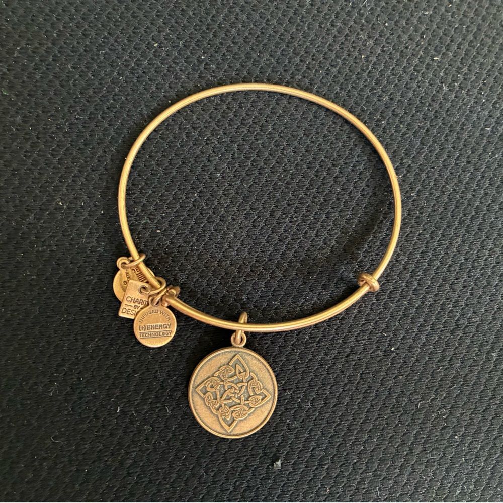 Alex and Ani Charity by Design Celtic Knot Bracelet - Gold Toned Adjustable